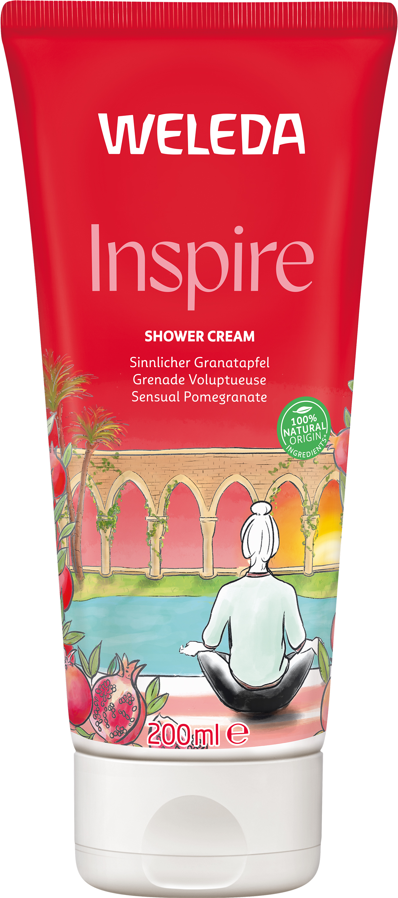 WELEDA Inspire Shower Cream Granatapfel 200 ml