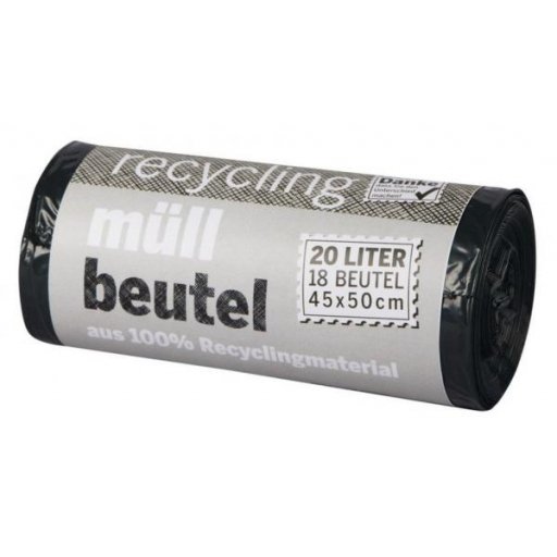 Packs-Bio-Ein Recycling Müllbeutel mit Zugband 20L