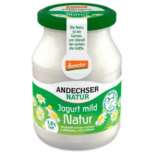Jogurt Natur mild 3,8% - Glas