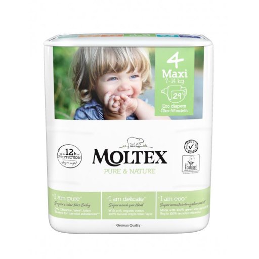 MOLTEX (4) nature no.1 - MAXI (7-18kg) Windeln 