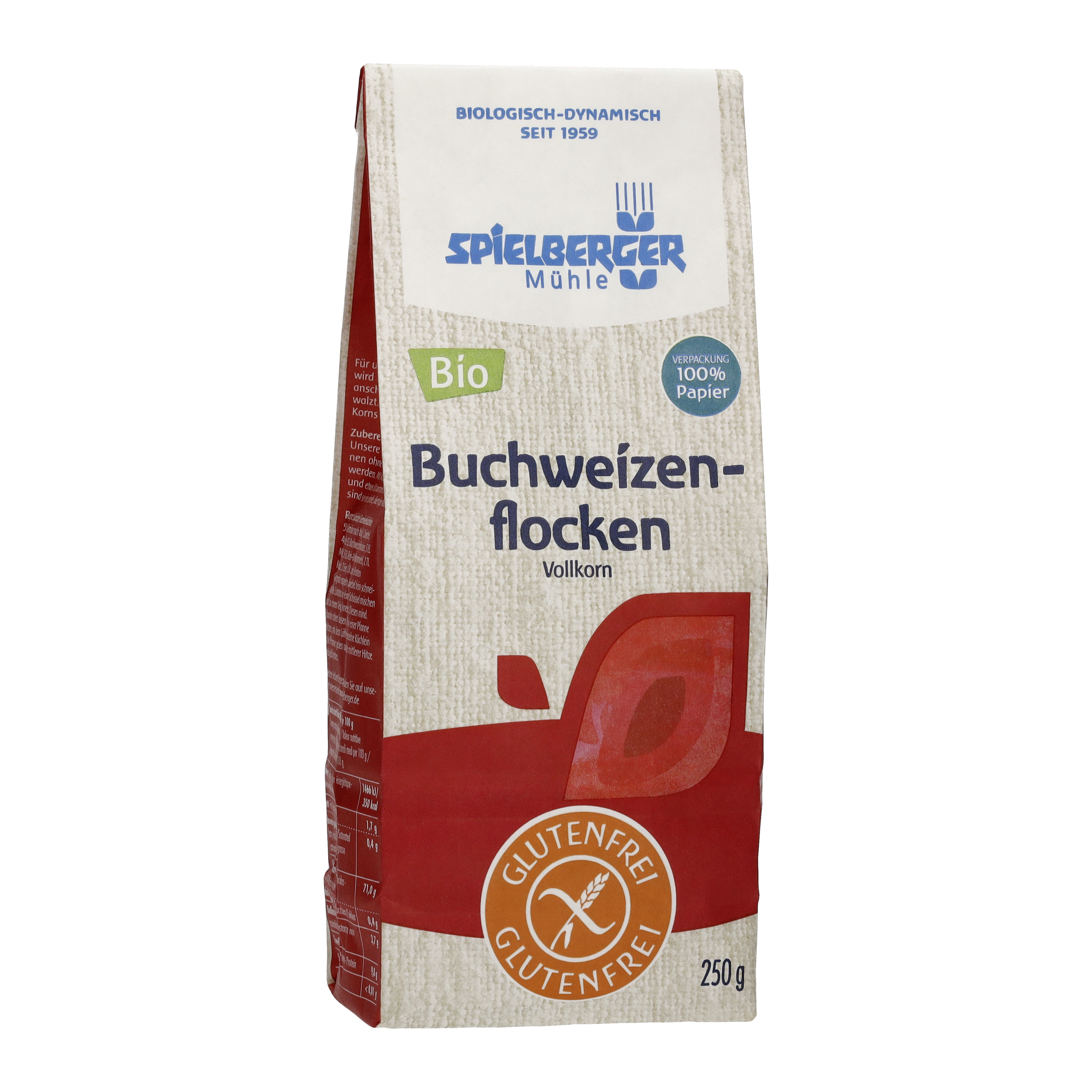 Buchweizenflocken, glutenfrei, kbA