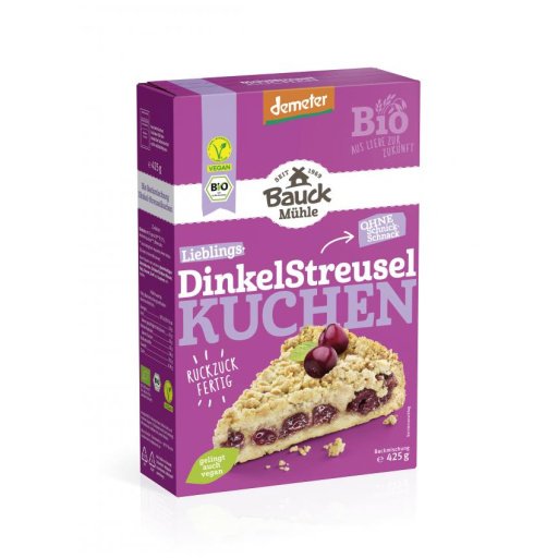 Backmischung Dinkel-Streusel-Kuchen