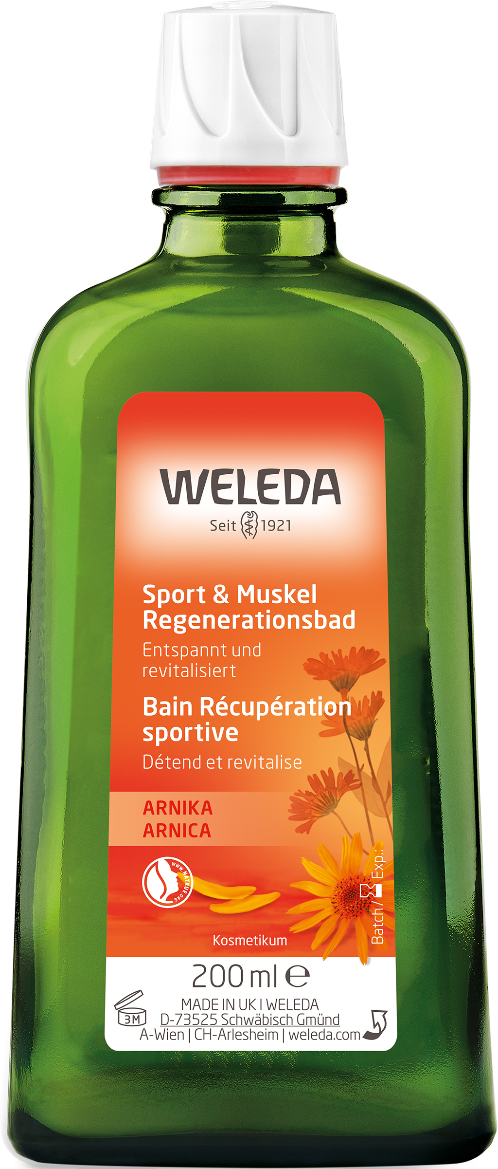WELEDA Sport & Muskel Regen.bad Arnika 200 ml