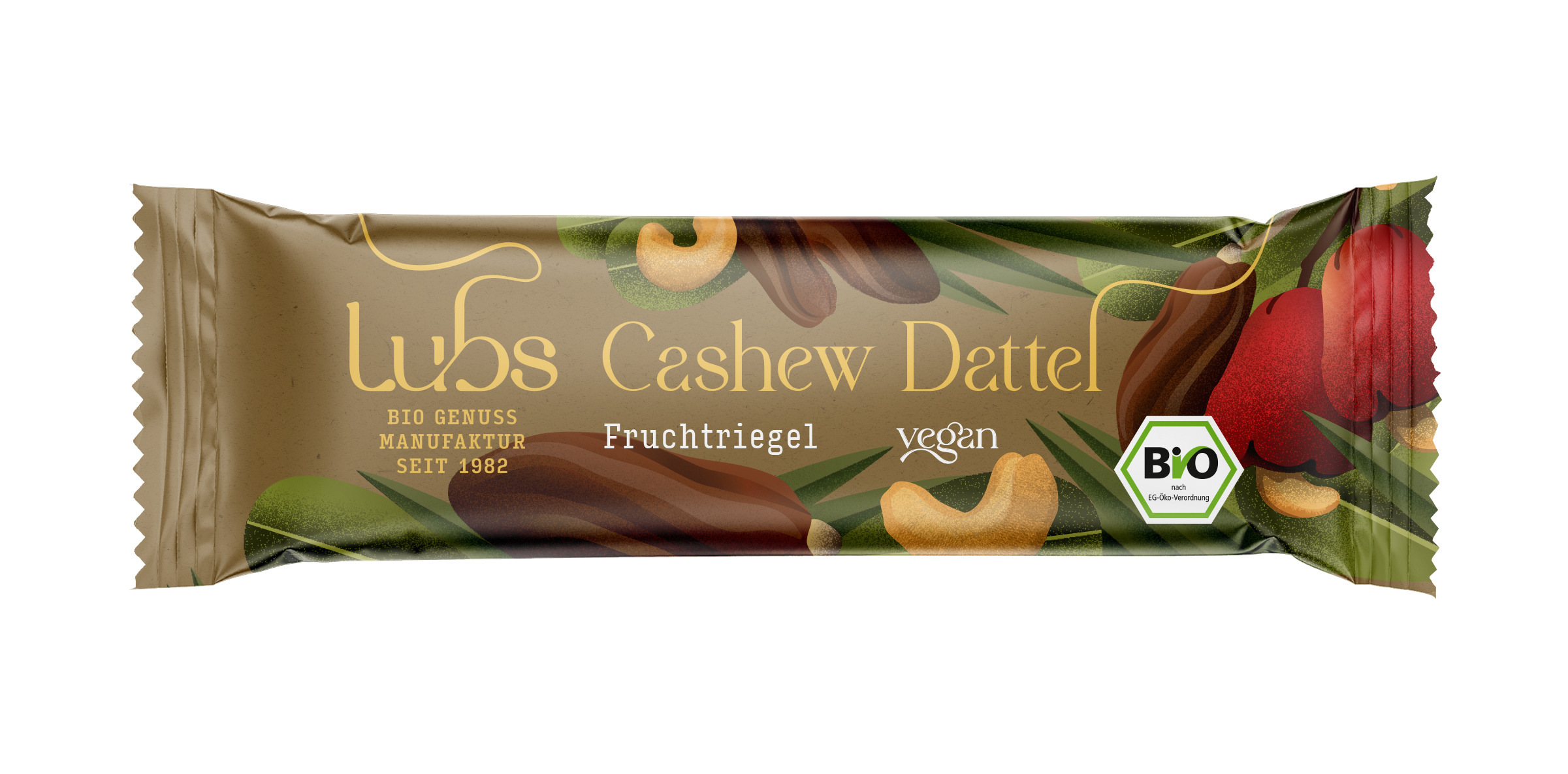 Cashew Dattel Fruchtriegel, Bio