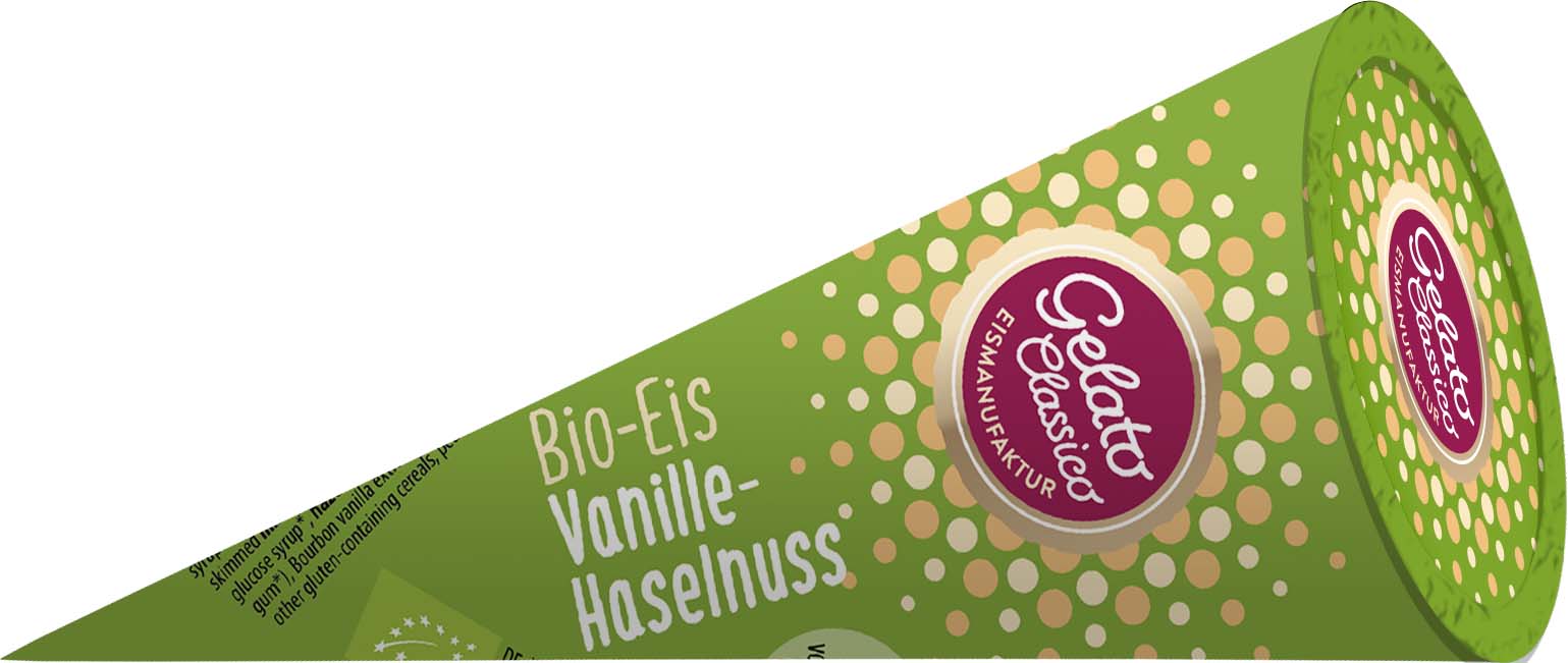 Bio Vanille-Haselnuss Eishörnchen
