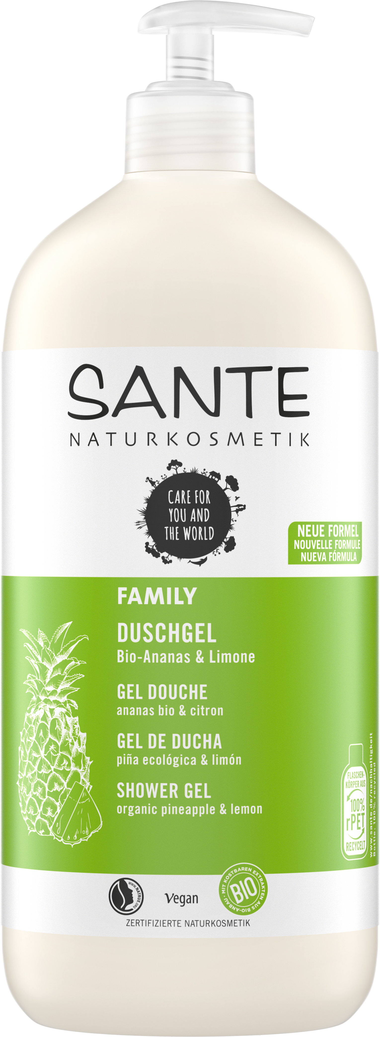 SANTE FAMILY Duschgel Bio-Ananas & Limone