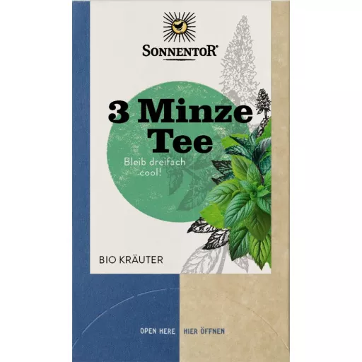 3-Minze Tee - Doppelkammerbeutel (18 Btl.)