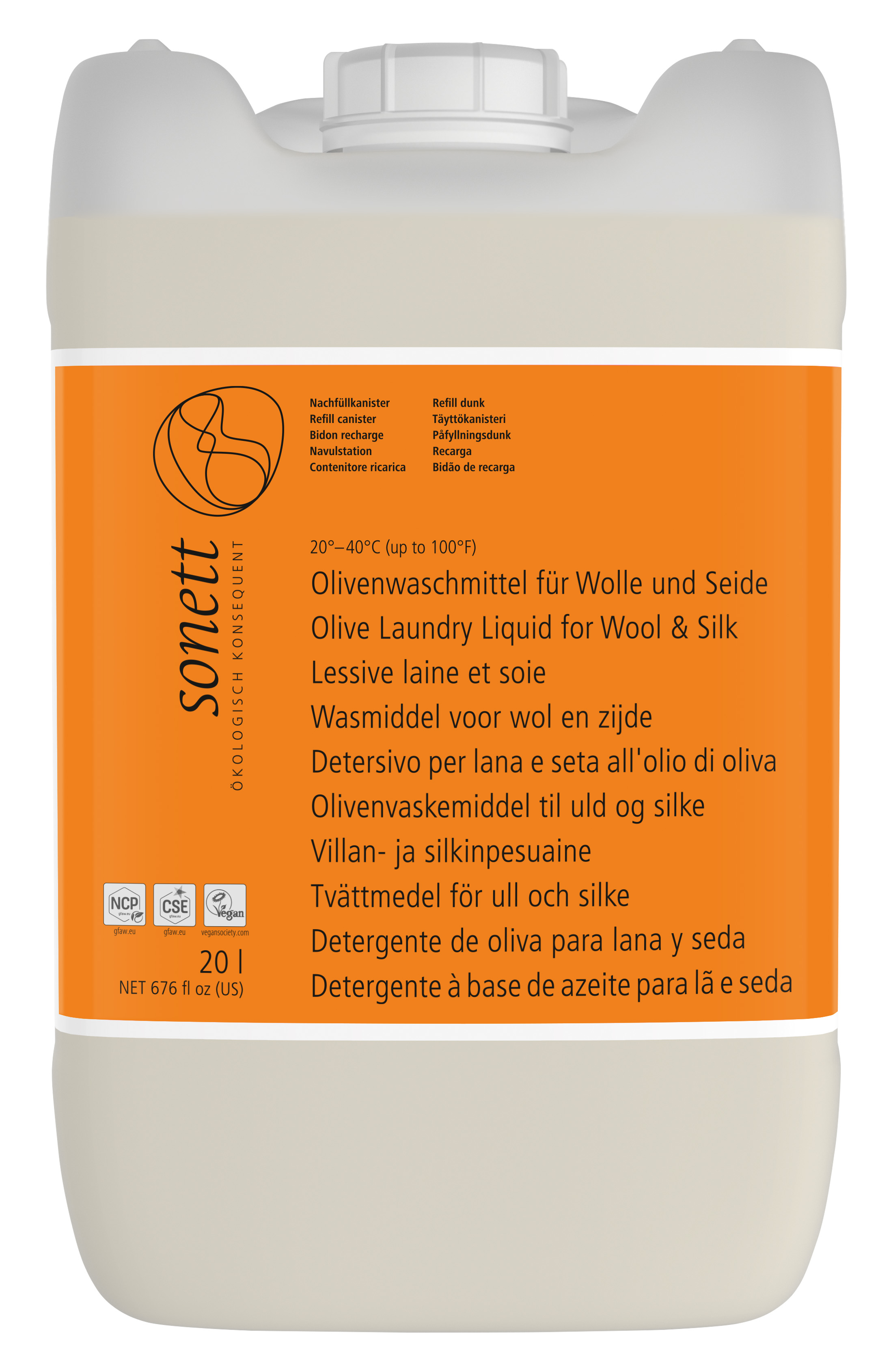 Olivenwaschmittel für Wolle und Seide 20-40°C