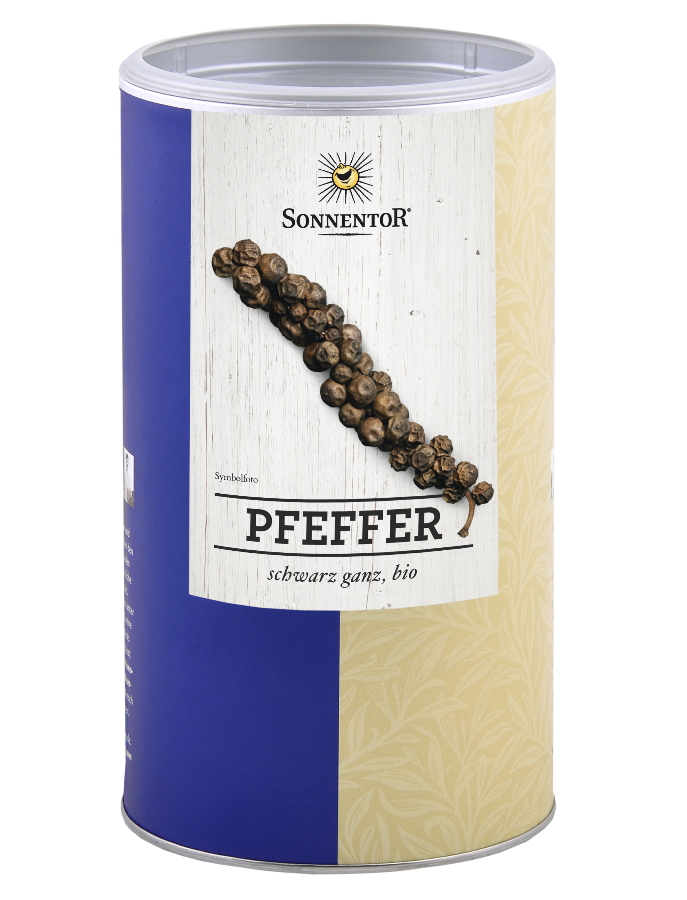 Pfeffer schwarz ganz