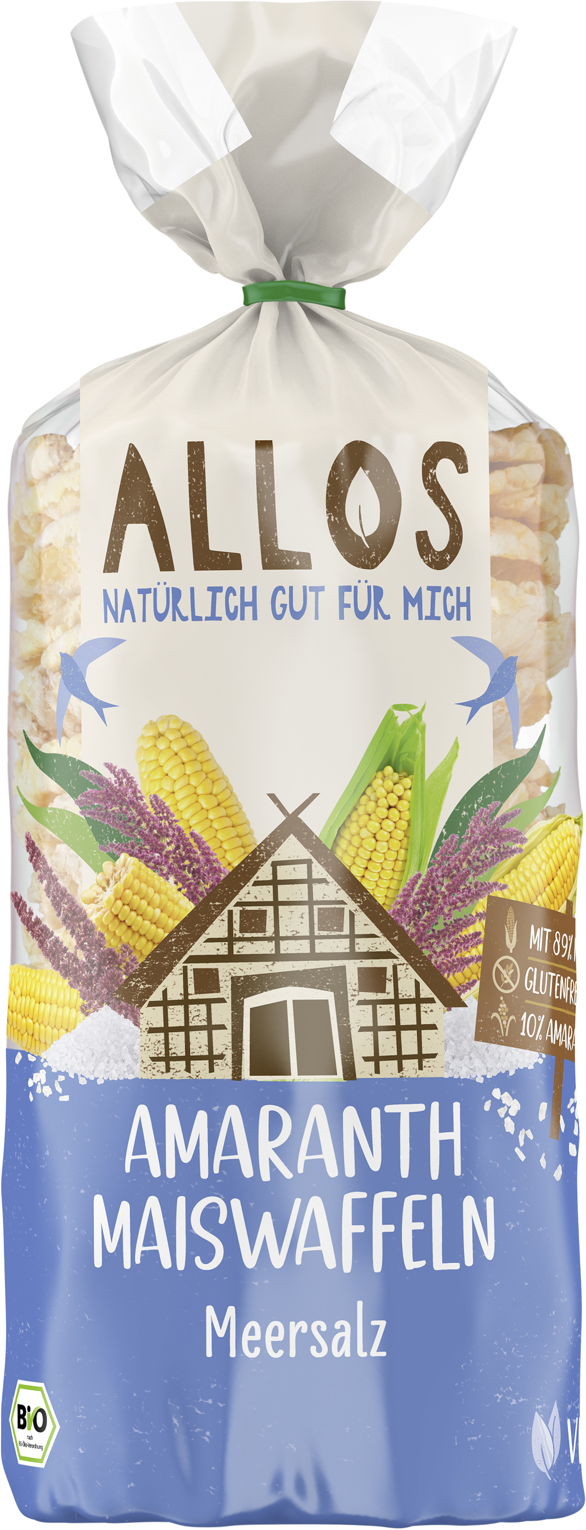 Amaranth Maiswaffeln Meersalz