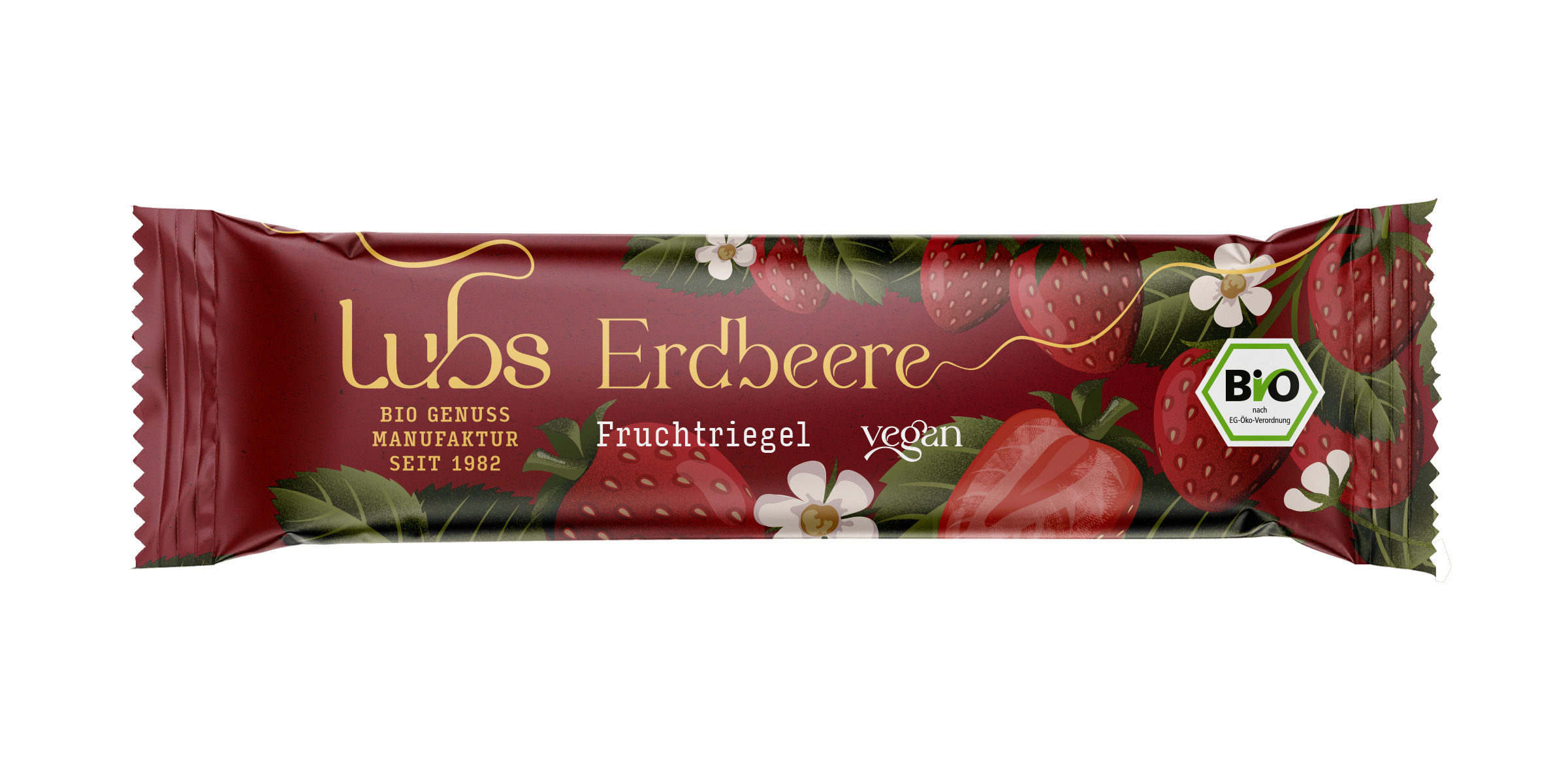 Erdbeer Fruchtriegel, Bio