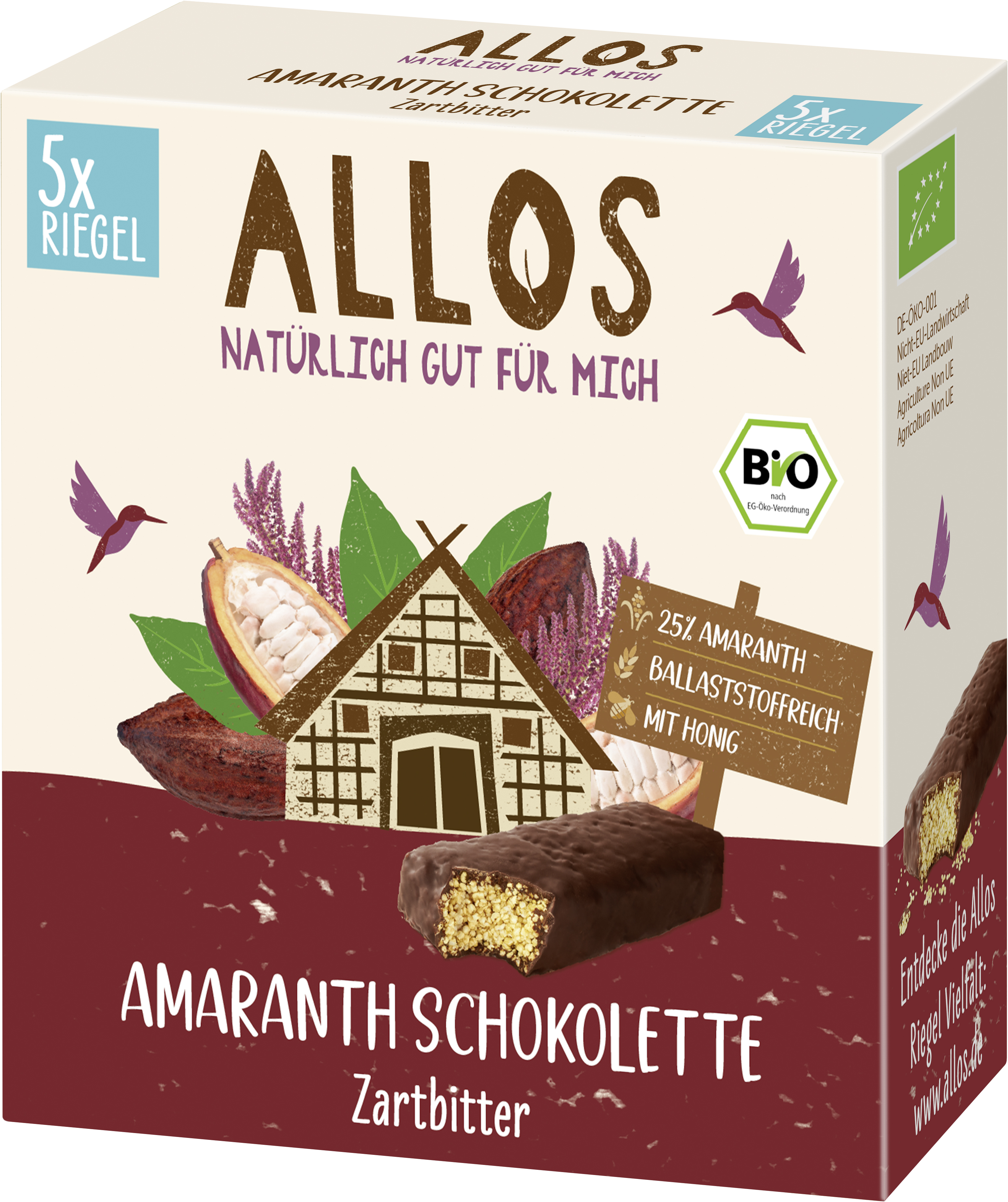 Amaranth Schokolette Zartbitter 5er Pack