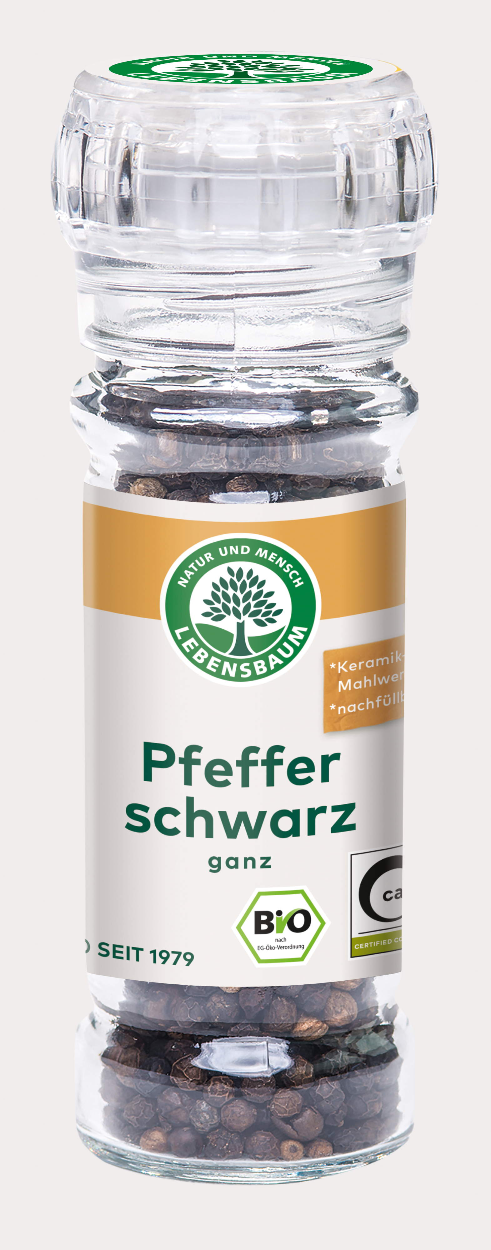 Pfeffer schwarz, ganz